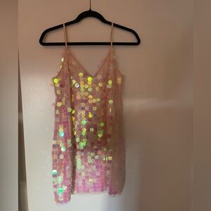 Pink Sequin Dress